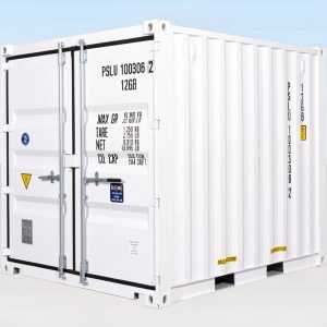 10ft x 8ft white one trip container ral 9010