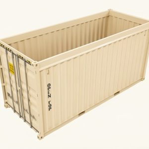20ft used open top container ral 1015