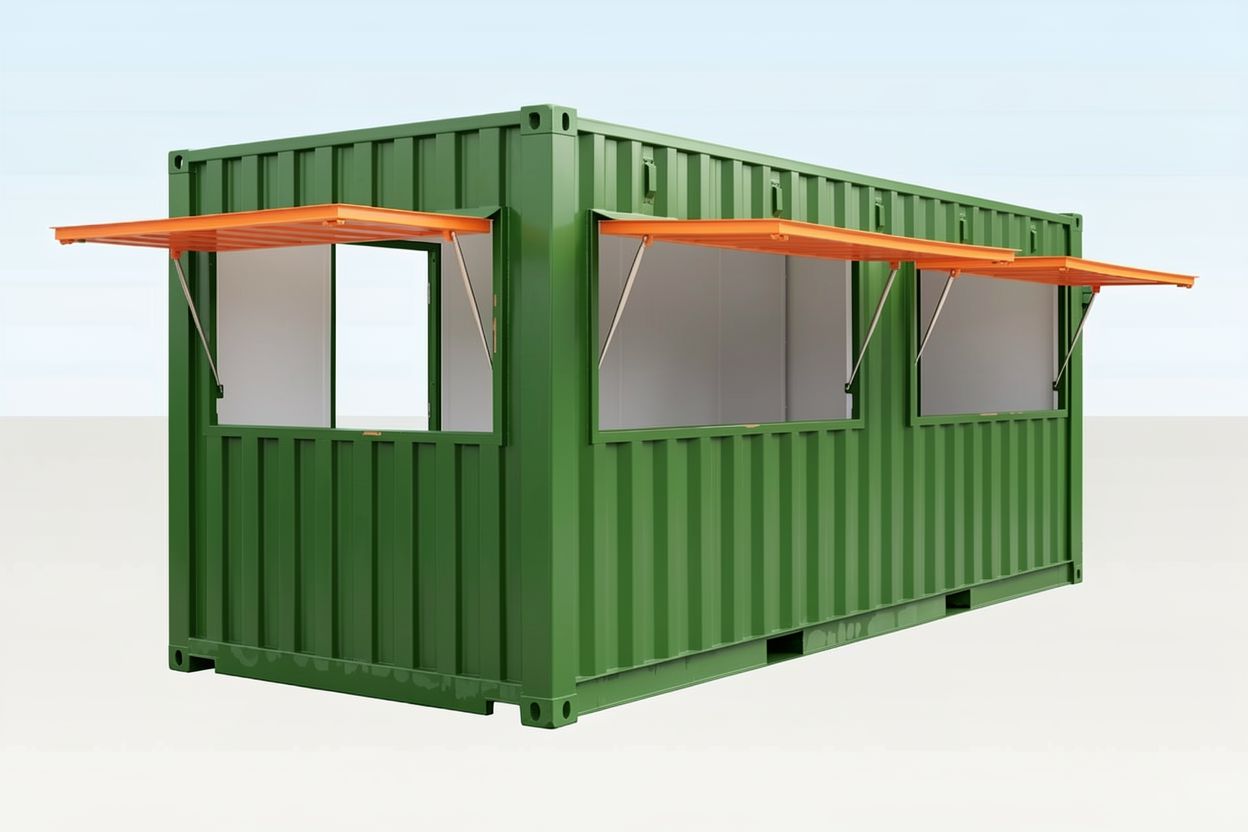 20ft container cafe green ral6007 new 20ft container cafe green ral6007 new