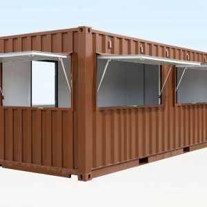 20ft brown ral 8007 container cafe