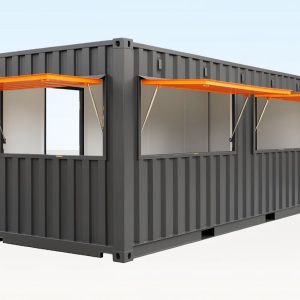 20ft container cafe anthracite grey ral7016