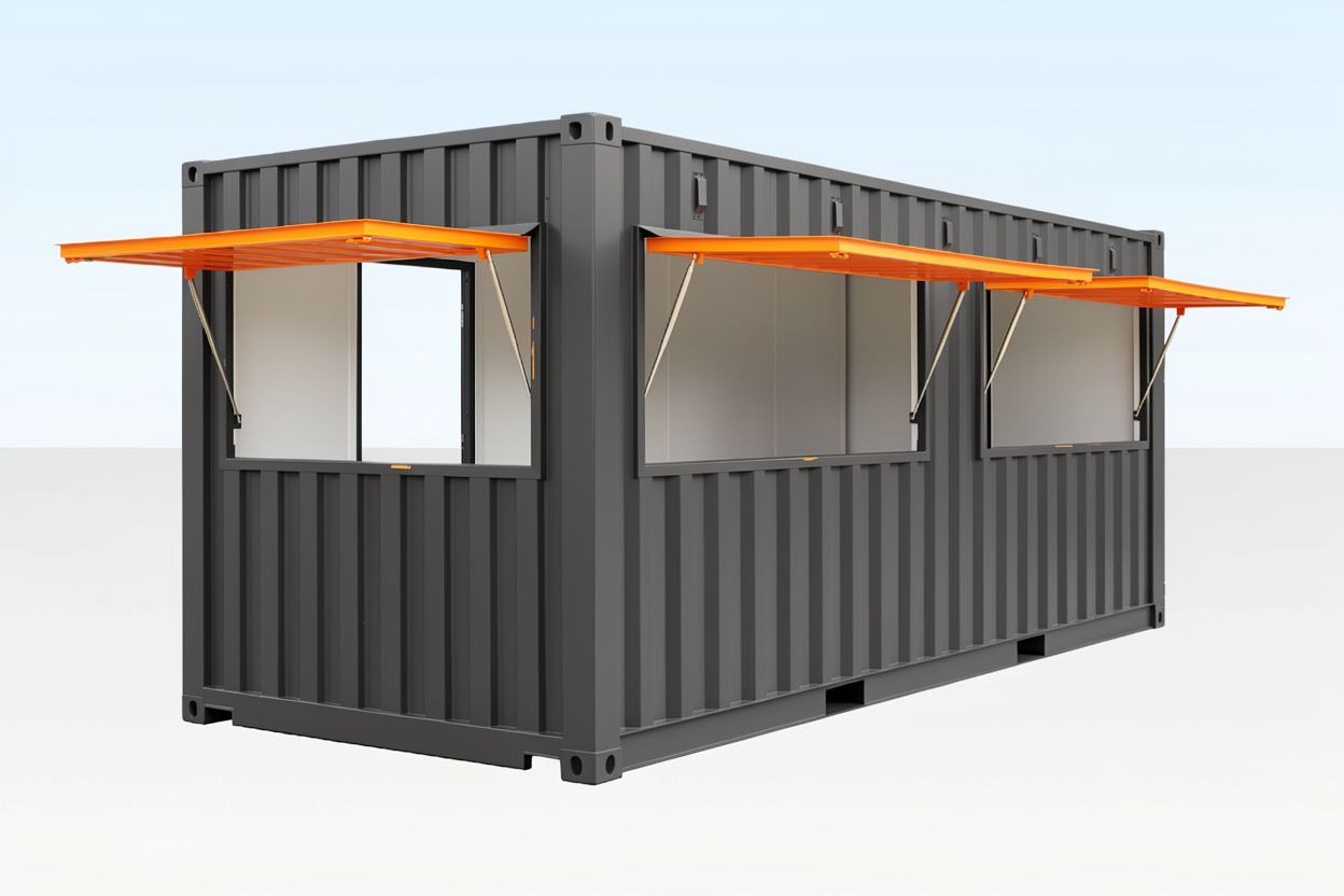 20ft container cafe anthracite grey ral7016 20ft container cafe anthracite grey ral7016
