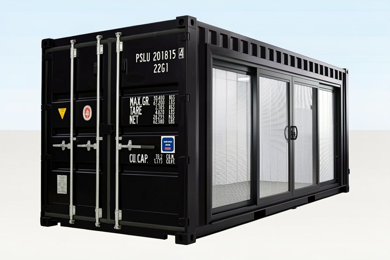 20ft black ral9005 home office container 20ft black ral9005 home office container