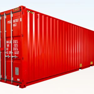 40ft high cube container – one trip red