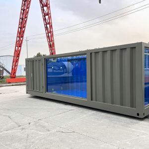 20ft foldable container pool grey