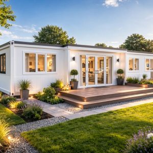 40ft white 2 bed container suite home