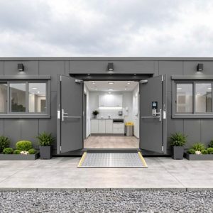 40ft mobile medical clinic container – ral 7035