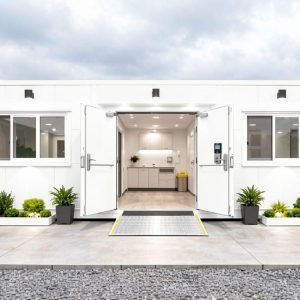 40ft white mobile medical clinic ral 9010