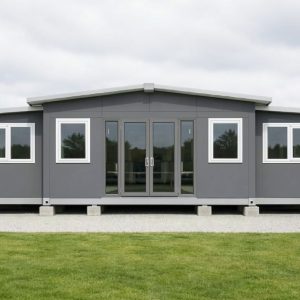 40ft modular container home grey ral 7035