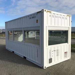 20ft high cube observation container – fixed glazing | industrial viewing container for sale