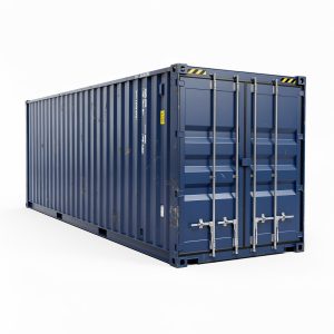 40ft high cube container – one trip blue | 9ft 6in shipping container for sale