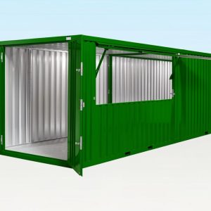 4m xl kiosk bundle green ral6005