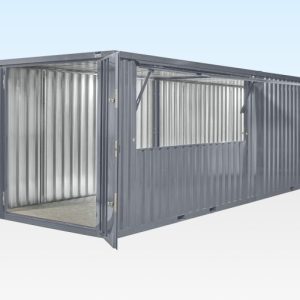 4m xl flat pack kiosk & store bundle grey ral 7035